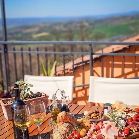 Apartmán La Dolce - 10 Min Da A1 Autostrada, Terrazza Sul Tramonto , Vista Panoramica Sulle Colline *